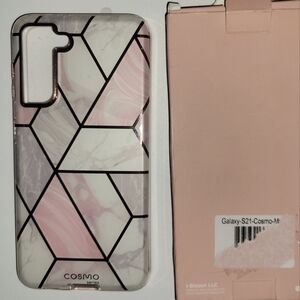 NewInBox I-BLIASON Cosmo Pink Marble Samsung S21 Cell Phone Case Unused